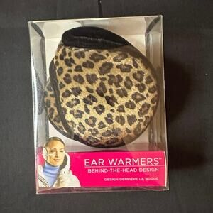 Degrees by 180s Fleece Leopard Ear Warmers NIB